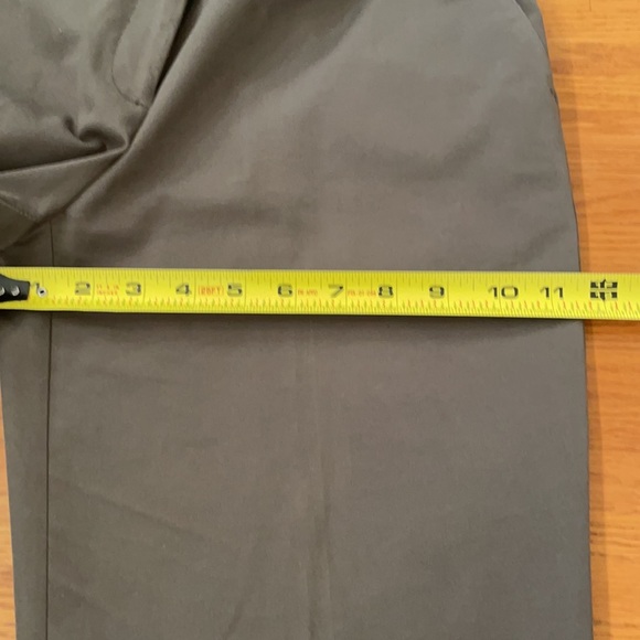 INC Army Green Straight Leg Ankle Pants Size 8 - Picture 8 of 10